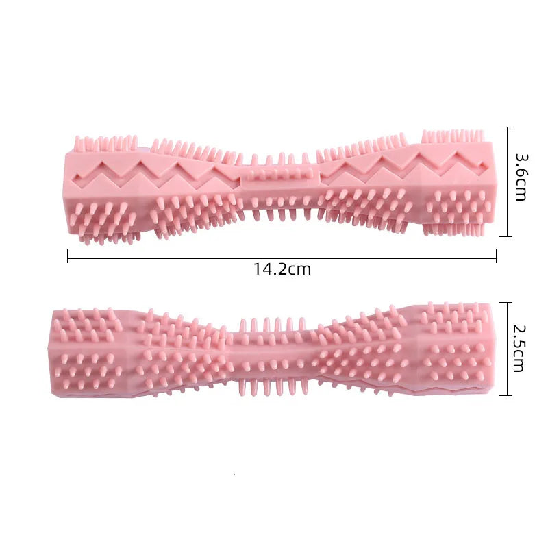 Brosse à dents pour chien durable, jouet à mâcher en caoutchouc souple, bâtonnet de nettoyage dentaire, massage des gencives, dentifrice, brosse à dents pour animaux de compagnie, fournitures pour animaux de compagnie