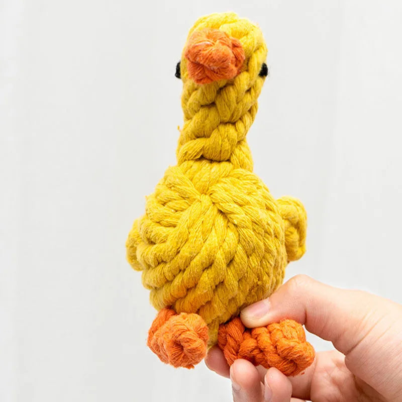 Jouet à Mâcher Résistant aux Morsures pour Chien, Petit Gabarit, Nettoyage des Dents, Chiot, Corde, Boule à Nœud, 1 Pièce