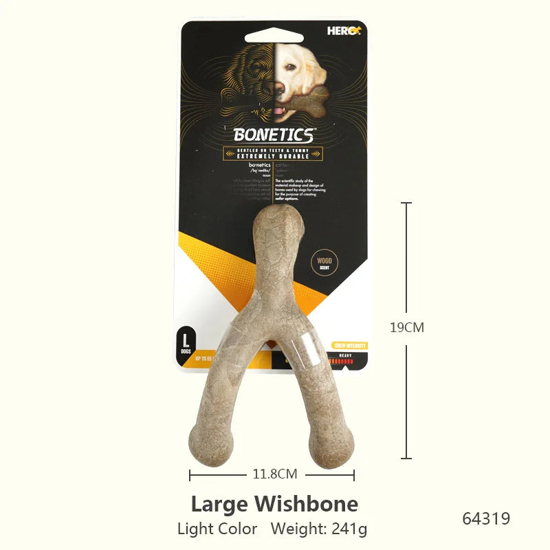 Jouets pour chiens Caitec, jouets à mâcher en os, durables, résistants aux morsures, idéaux pour le lancer et la chasser, adaptés aux chiens de petite à grande taille