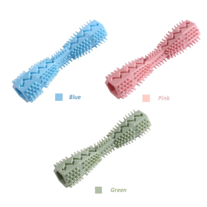 Brosse à dents pour chien durable, jouet à mâcher en caoutchouc souple, bâtonnet de nettoyage dentaire, massage des gencives, dentifrice, brosse à dents pour animaux de compagnie, fournitures pour animaux de compagnie