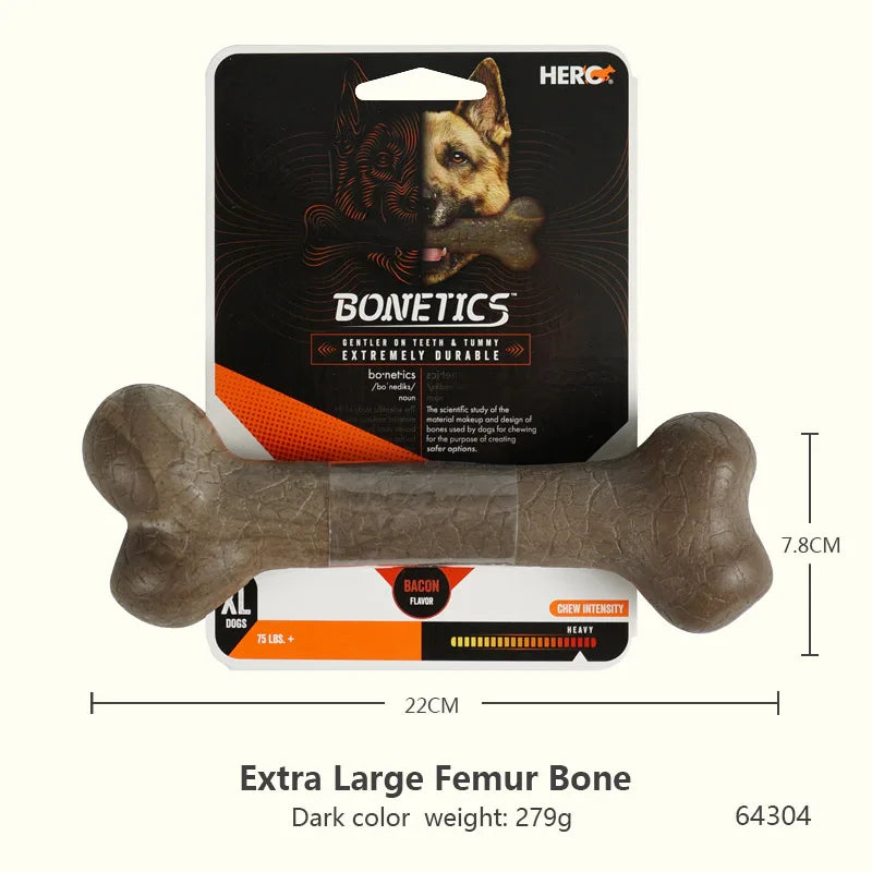 Jouets pour chiens Caitec, jouets à mâcher en os, durables, résistants aux morsures, idéaux pour le lancer et la chasser, adaptés aux chiens de petite à grande taille
