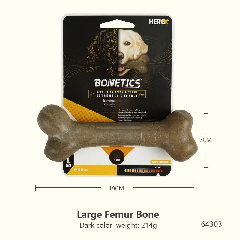 Jouets pour chiens Caitec, jouets à mâcher en os, durables, résistants aux morsures, idéaux pour le lancer et la chasser, adaptés aux chiens de petite à grande taille