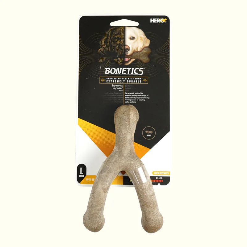 Jouets pour chiens Caitec, jouets à mâcher en os, durables, résistants aux morsures, idéaux pour le lancer et la chasser, adaptés aux chiens de petite à grande taille