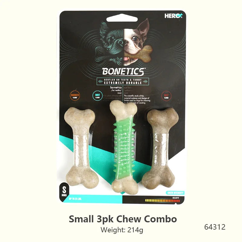 Jouets pour chiens Caitec, jouets à mâcher en os, durables, résistants aux morsures, idéaux pour le lancer et la chasser, adaptés aux chiens de petite à grande taille