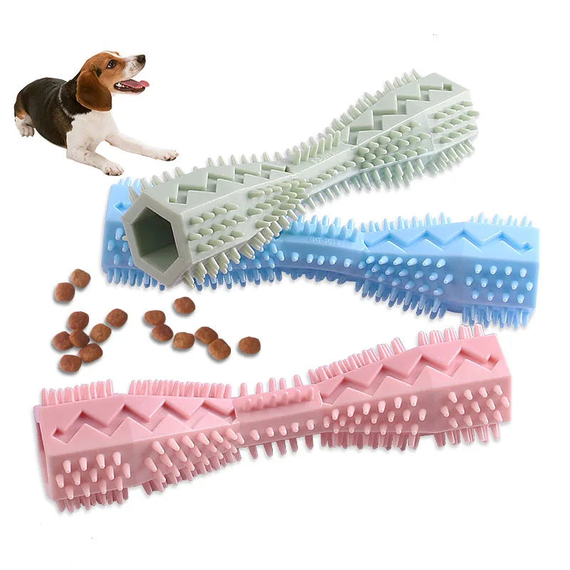 Brosse à dents pour chien durable, jouet à mâcher en caoutchouc souple, bâtonnet de nettoyage dentaire, massage des gencives, dentifrice, brosse à dents pour animaux de compagnie, fournitures pour animaux de compagnie