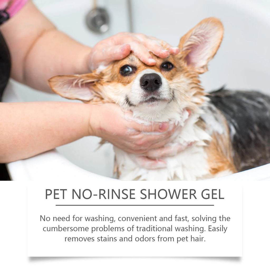 Shampoing sec sans rinçage sans eau, pour chat, chien, toilettage des animaux, nettoyage des animaux domestiques, Spray de bain moussant à sec, fournitures pour animaux de compagnie, 150ml