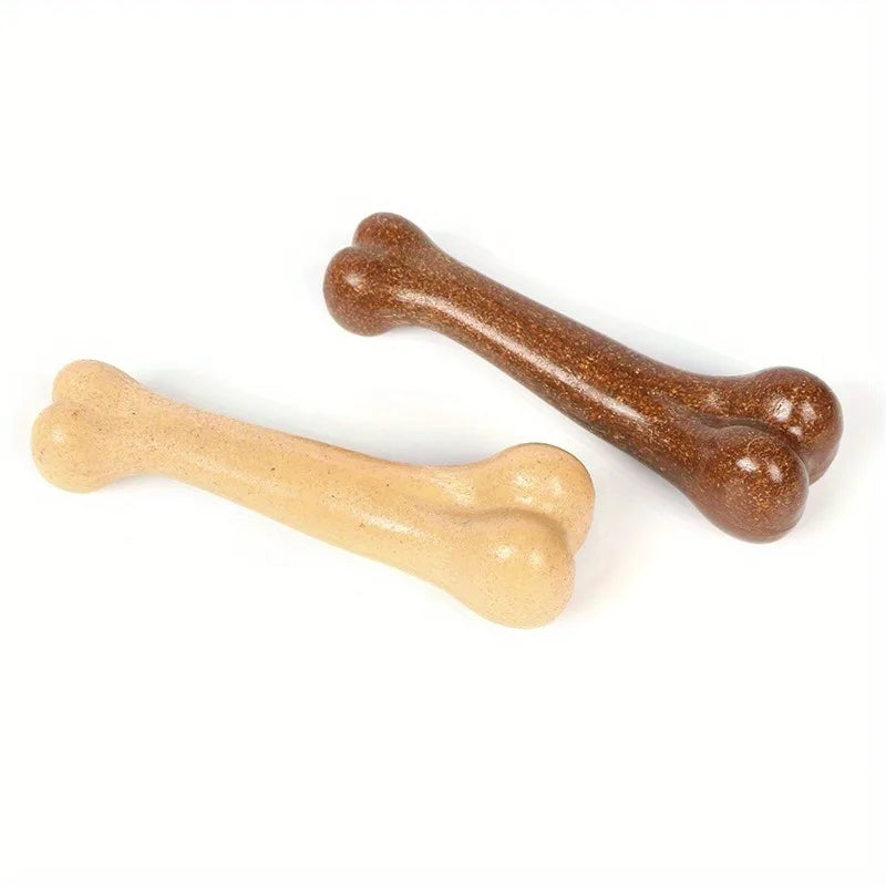 Jouet à mâcher durable aromatisé au bœuf pour chien, jouet interactif en forme d'os pour chien, jouet d'entraînement propre des dents, fournitures pour animaux de compagnie