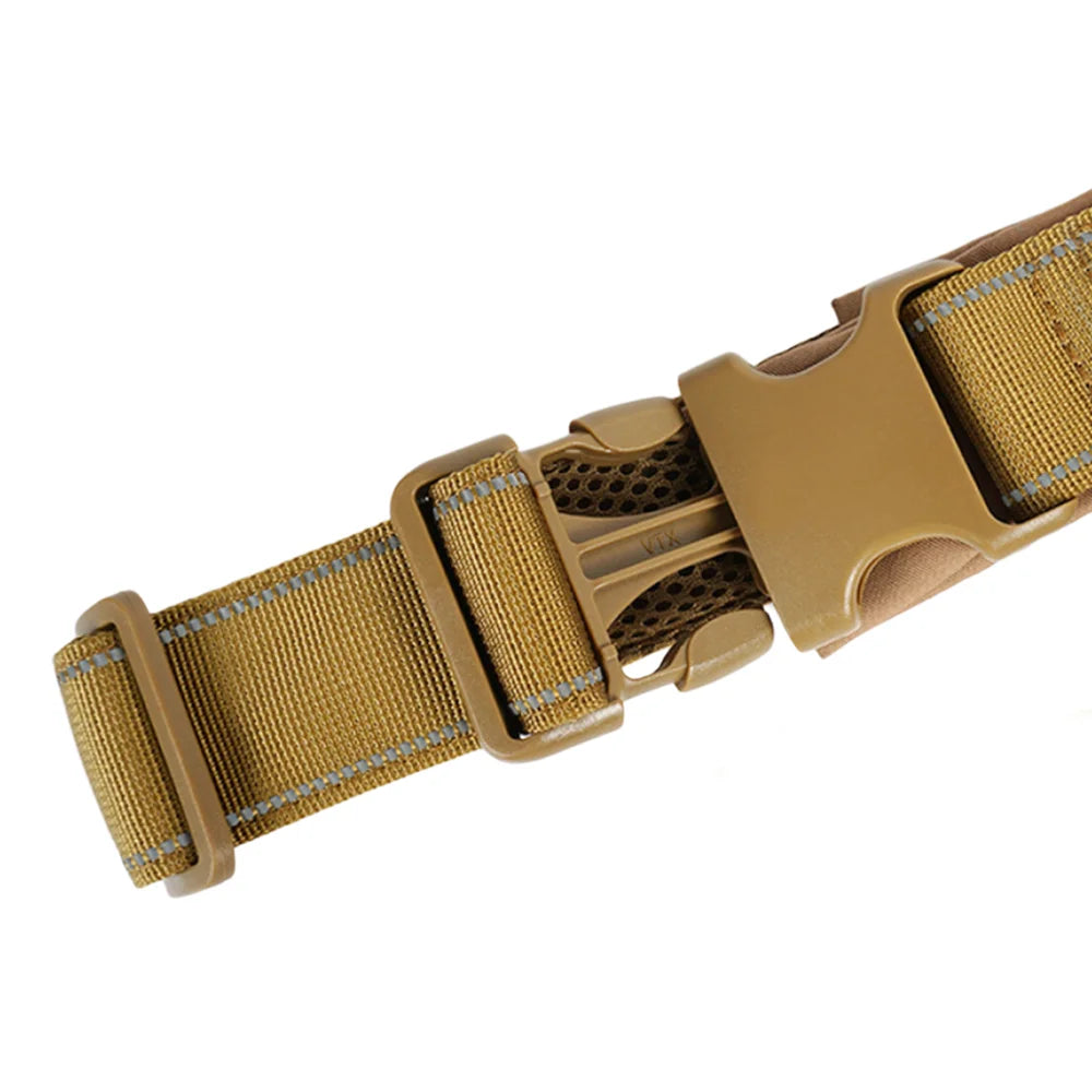 Harnais tactique anti-traction pour chien, nylon 1000D réglable pour grands chiens, gilet d'entraînement en plein air avec poignée et réfléchissant