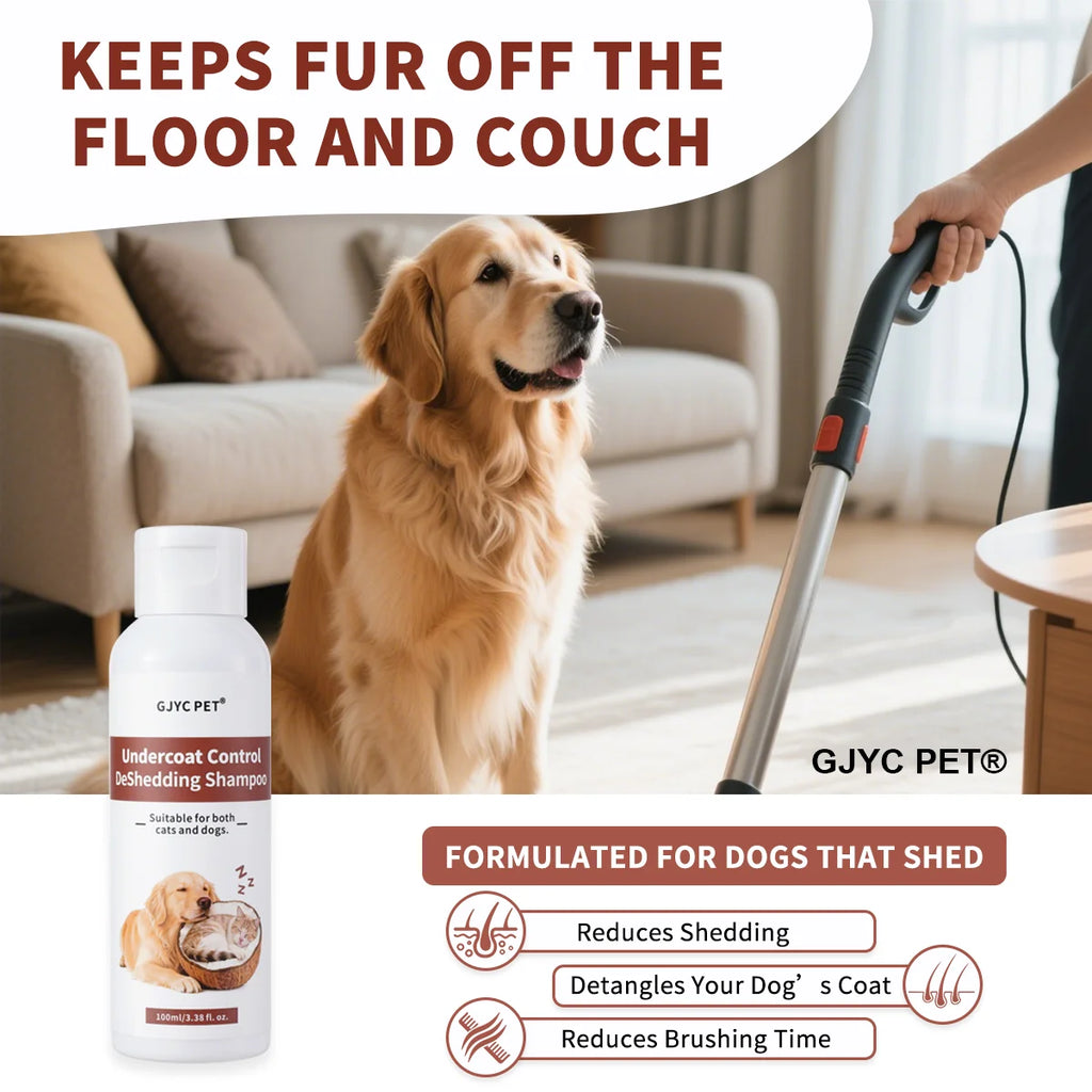 Shampoo anti-chute pour chiens et chats - Huile de noix de coco et d'argan, kératine, renforce le pelage, réduit la chute, panthénol hydrate, tout est sûr