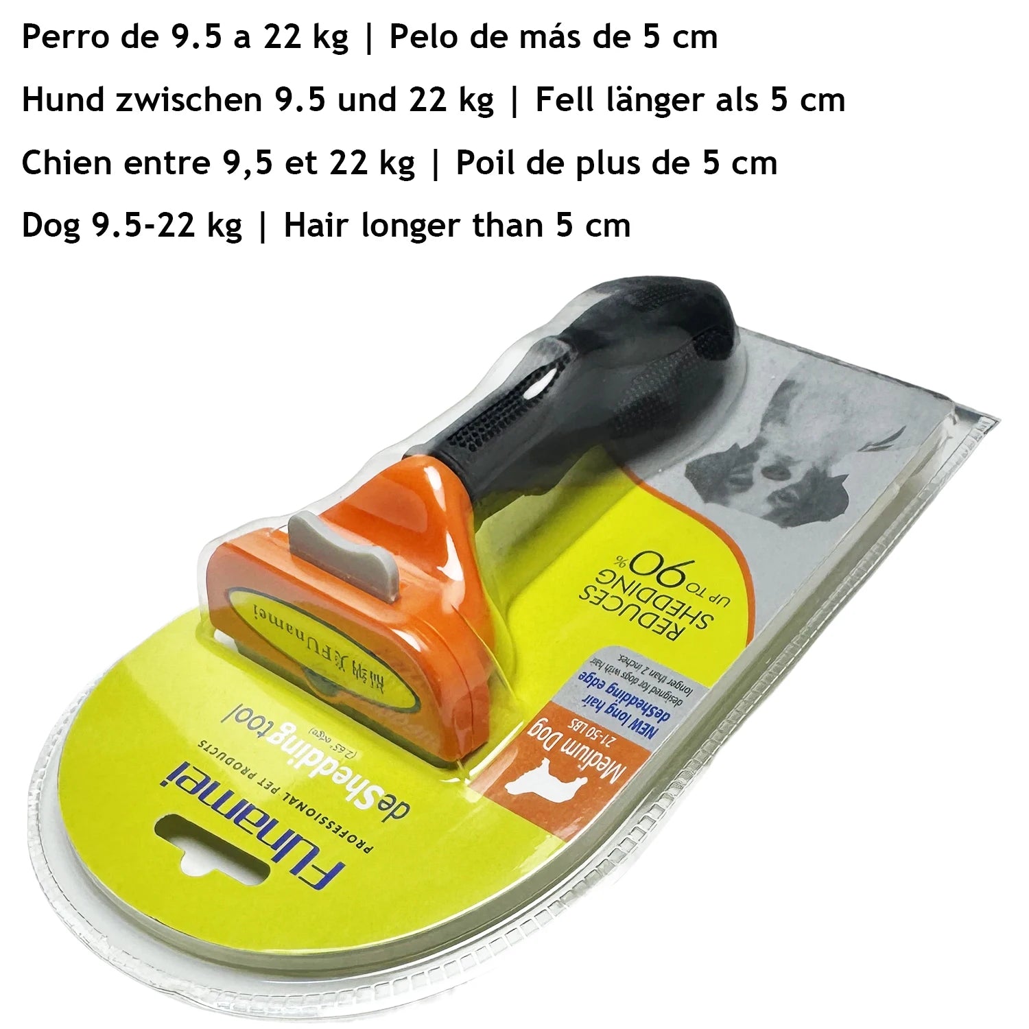 Brosse démêlante double-face pour chien