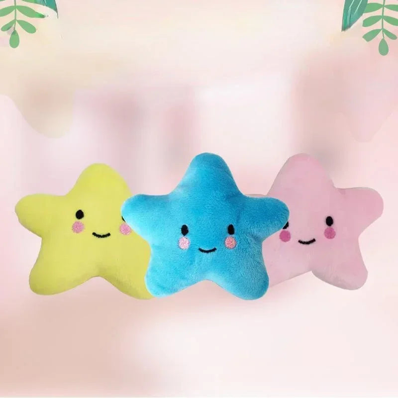 Jouets pour animaux de compagnie en peluche, pentagramme sonore, à mâcher, amusant, mignon, chiot, chiens, chats, jouets grinçants, fournitures pour animaux de compagnie, accessoires