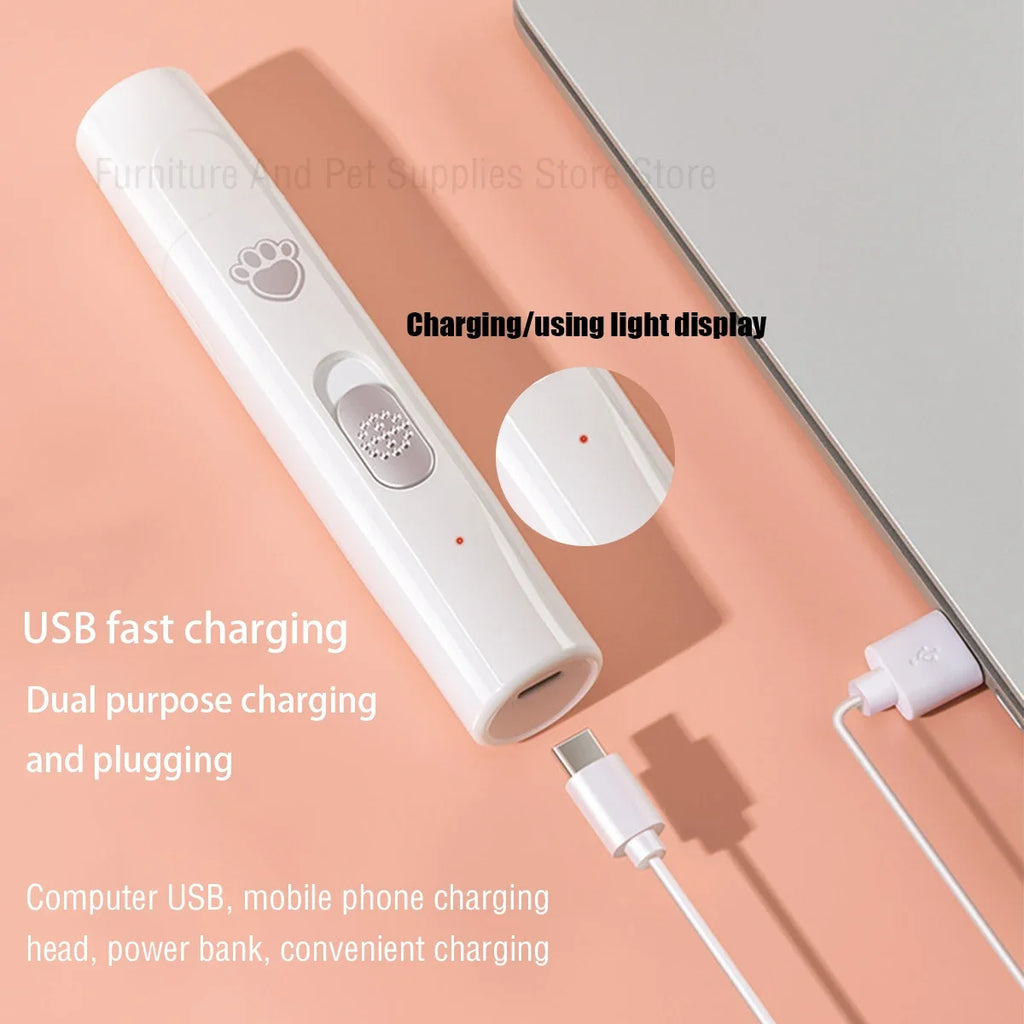 Broyeur à ongles électrique pour chien, coupe-ongles pour animaux de compagnie, Rechargeable par USB, indolore avec roue de polissage pour petits/grands animaux de compagnie