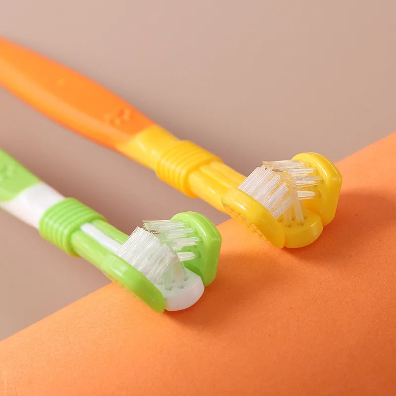 Brosse 3 faces anti-tartre chien & chat