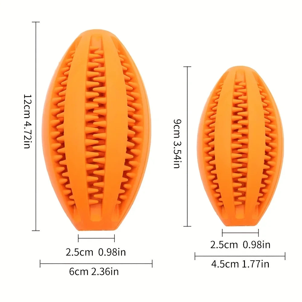 Balle à mâcher interactive en caoutchouc pour petits chiens, jouet élastique pour chiot, livres de dents, boule de nourriture, accessoires pour animaux de compagnie, 1 pièce
