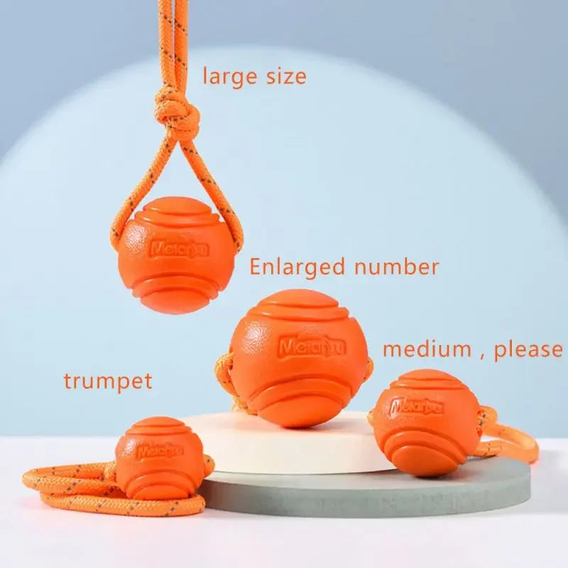 Balle d'Entraînement pour Chien en Coton, Jouet Interactif, Non CU, pour Grands et Petits Chiens, Attrape et Lancer