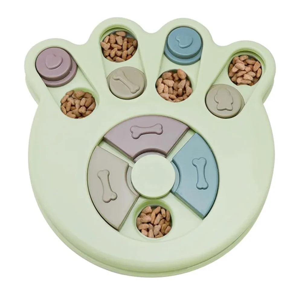 Jouets Puzzle pour chiens, mangeoire lente interactive, augmentation du qi, distributeur de nourriture antidérapant, bol à manger lente, jeux de nourriture pour chiens et chats