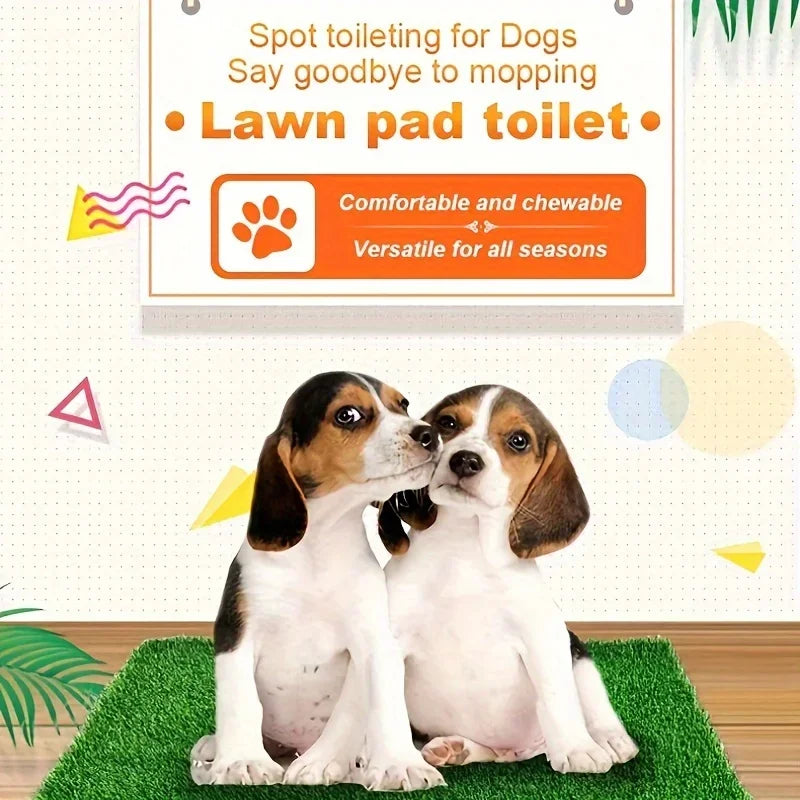 Tapis d'herbe pour chien lavable ultime – Pelouse artificielle réutilisable et anti-odeurs pour l'entraînement des animaux de compagnie, coussin de pipi facile à nettoyer, support antidérapant