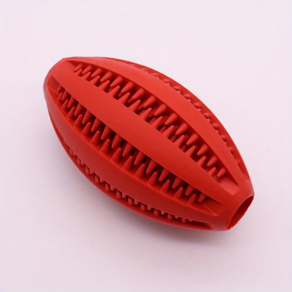 Balle à mâcher interactive en caoutchouc pour petits chiens, jouet élastique pour chiot, livres de dents, boule de nourriture, accessoires pour animaux de compagnie, 1 pièce