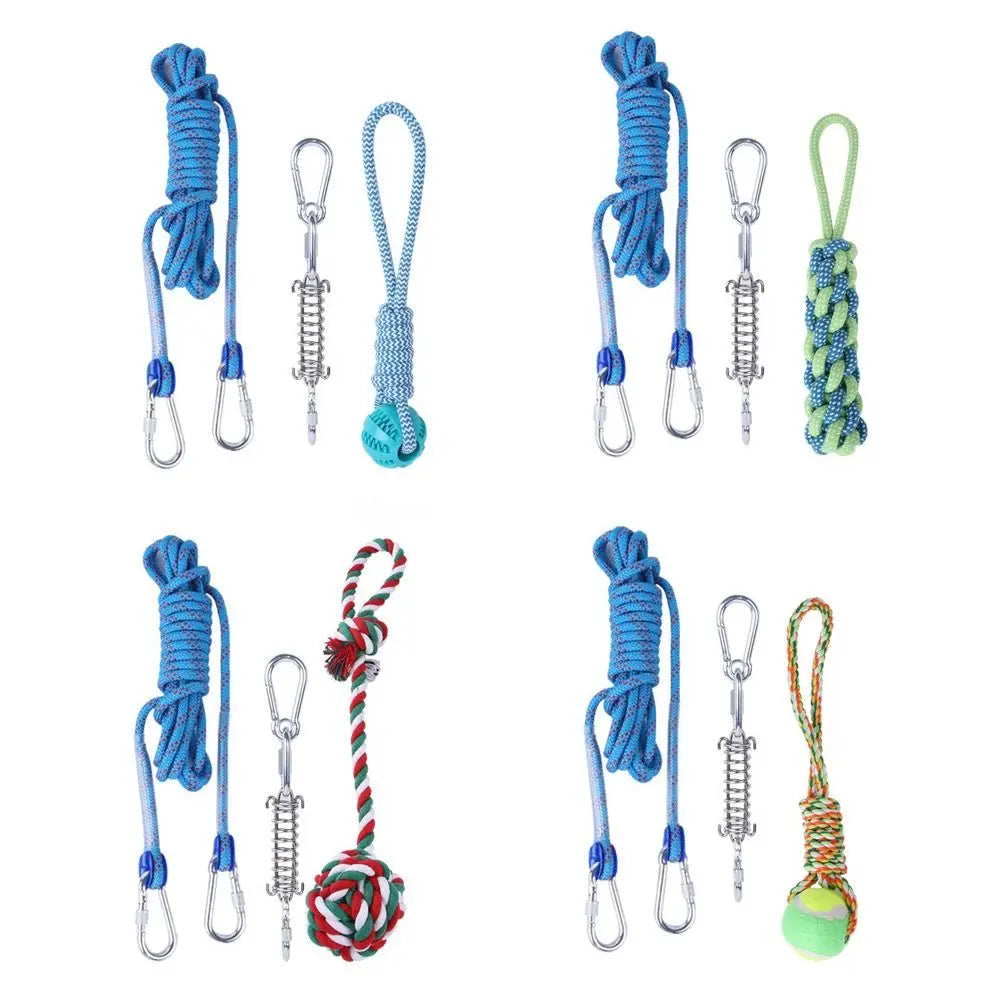 Jouet de dentition en ULde coton pour chien, jouet de poteau à ressort, ULd'exercice TDPfrontal, degré de morsure, 5m