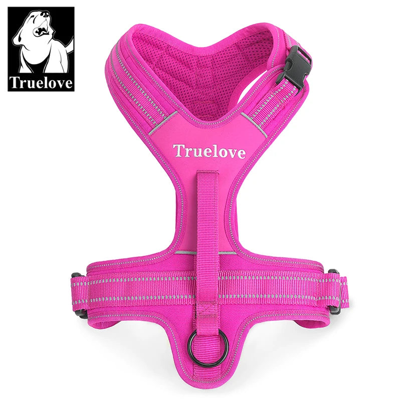 True Love Pet Ensemble harnais et laisse réglables sans traction pour chiens de taille moyenne et grande TLL5551 TLL2112