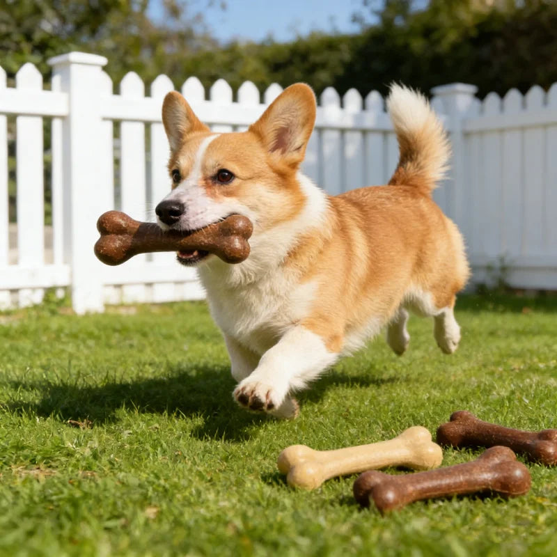 Jouets à mâcher pour chien, presque indestructibles, naturels, non toxiques, anti-morsure, pour chiots de petite, moyenne et grande taille, jouet à mâcher pour animaux de compagnie