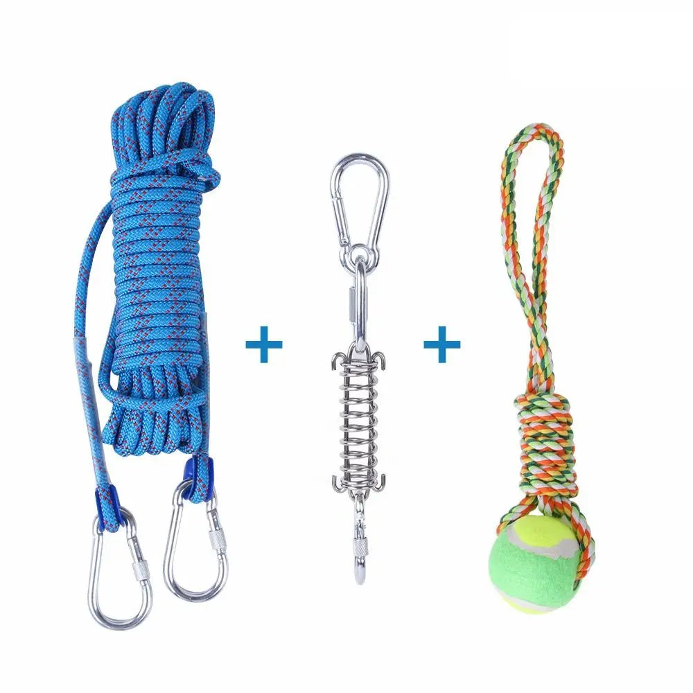 Jouet de dentition en ULde coton pour chien, jouet de poteau à ressort, ULd'exercice TDPfrontal, degré de morsure, 5m