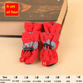 Chaussures de randonnée imperméables pour petits chiens, pantoufles moyennes pour chiots, bottes pour petits chiens XGX01, 4 pièces