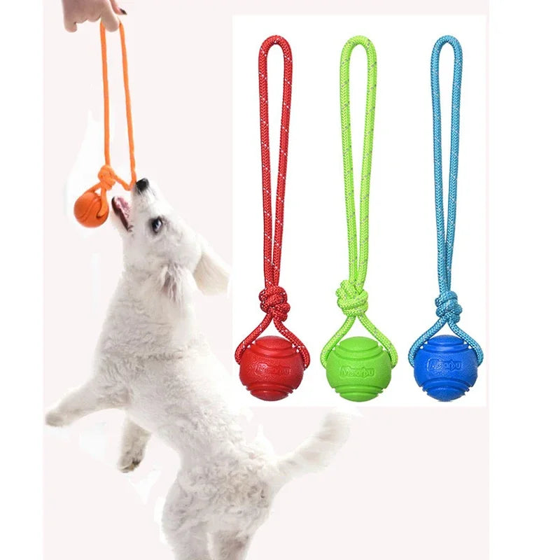 Balle d'Entraînement pour Chien en Coton, Jouet Interactif, Non CU, pour Grands et Petits Chiens, Attrape et Lancer