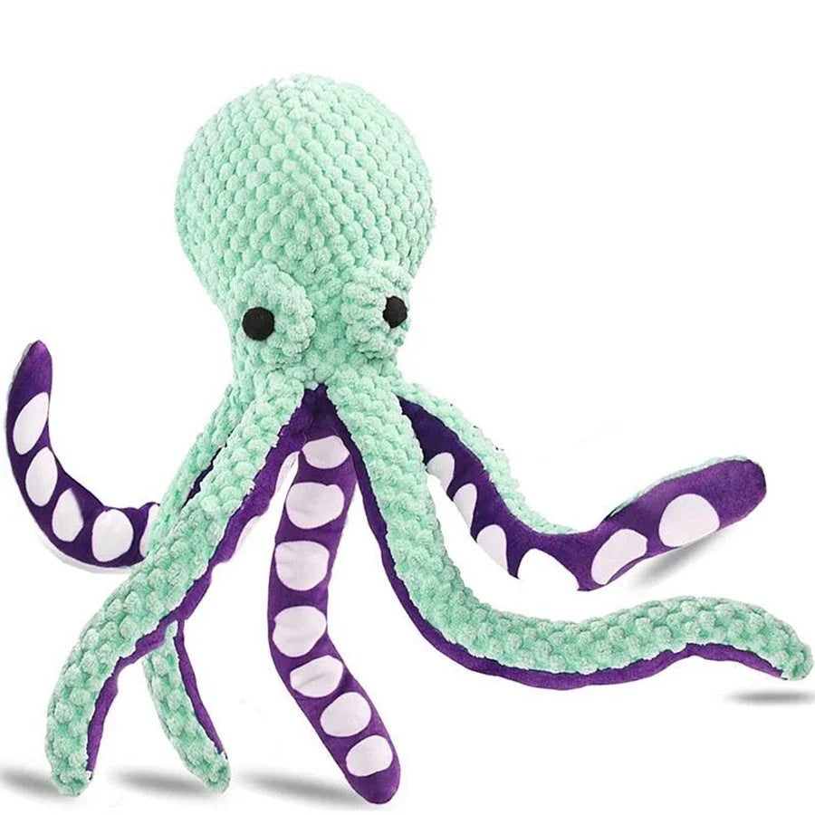 Jouet poulpe en peluche pour animaux de compagnie, son interactif, anti-démolition, maison, grand et petit chien, compagnon d'ennui, jouet pour chien