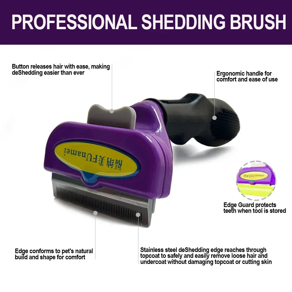 Brosse pour animaux de compagnie pour chiens chats chien peigne brosse d'épilation pour animaux de compagnie chat toilettage peigne chien épilateur chien accessoires chien peignes de Massage