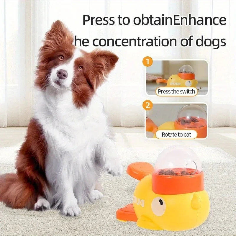 Mangeoire interactive puzzle en forme de canard
