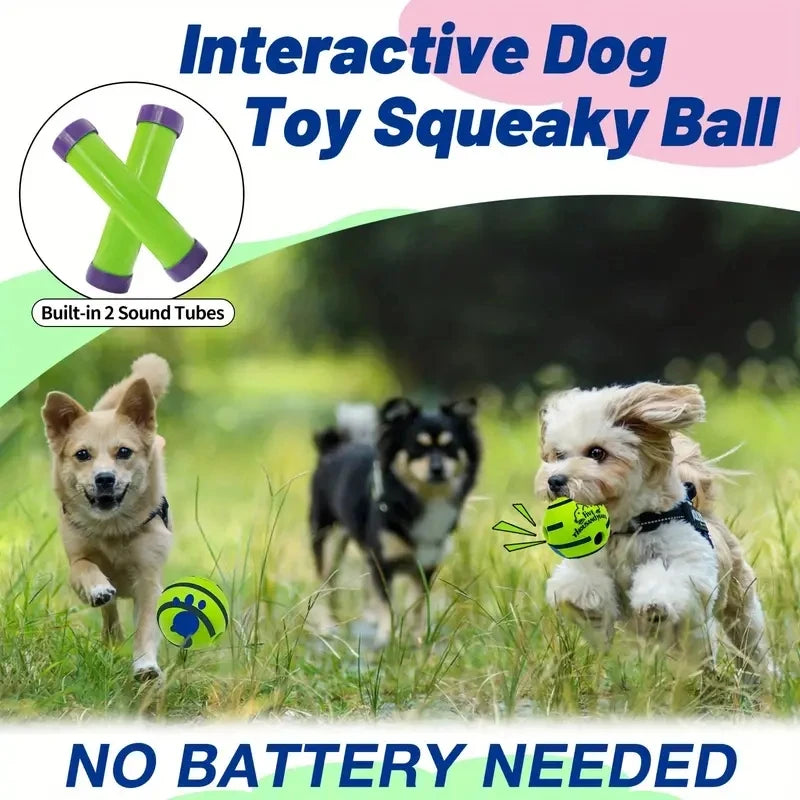 Balle de giggle interactive drôle-balles pour l'entraînement du qi des chiens, jouet interactif pour animaux de compagnie, jeu stimulant, stimulation mentale et exercice