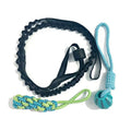Jouets de corde de chien de poteau de ressort, jouet interactif de remorqueur de corde de chien, jouet de chiens suspendus d'elas d'intérieur/extérieur