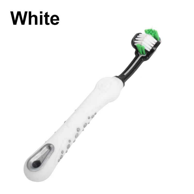 Brosse à dents multi-angle à trois côtés pour animaux de compagnie, livres, chien, chat, mauvaise haleine, soins dentaires pour animaux de compagnie, bouche
