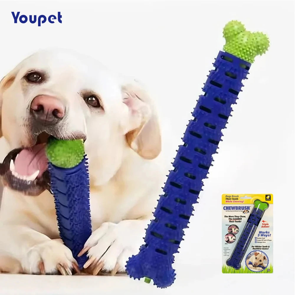 Bâton dentaire en caoutchouc pour chien