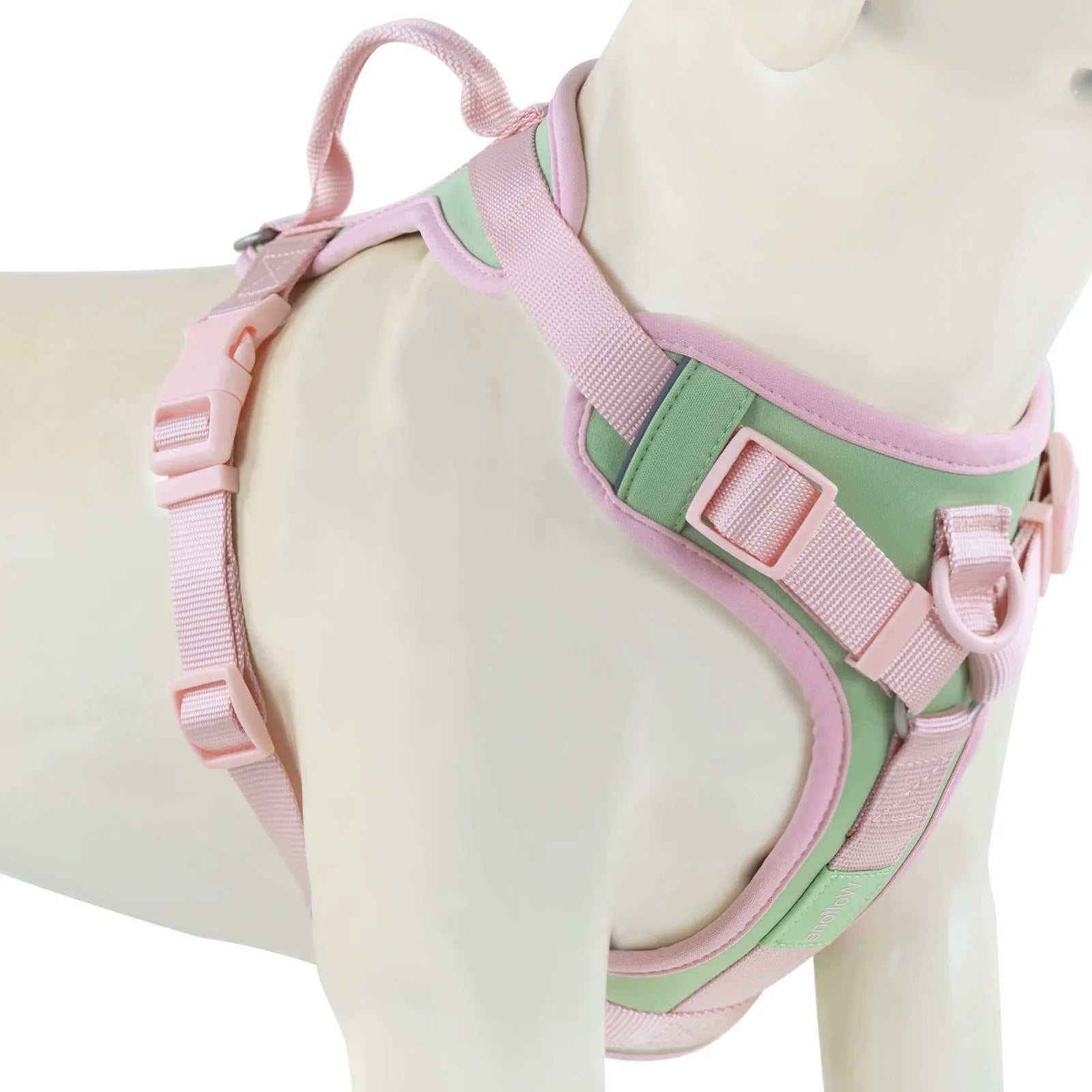Nouveau Harnais de Luxe pour Chien Couleur Chocolat Anti-Traction pour Grands et Petits Chiens Sangle de Poitrine Réglable Harnais Personnalisé pour Chien