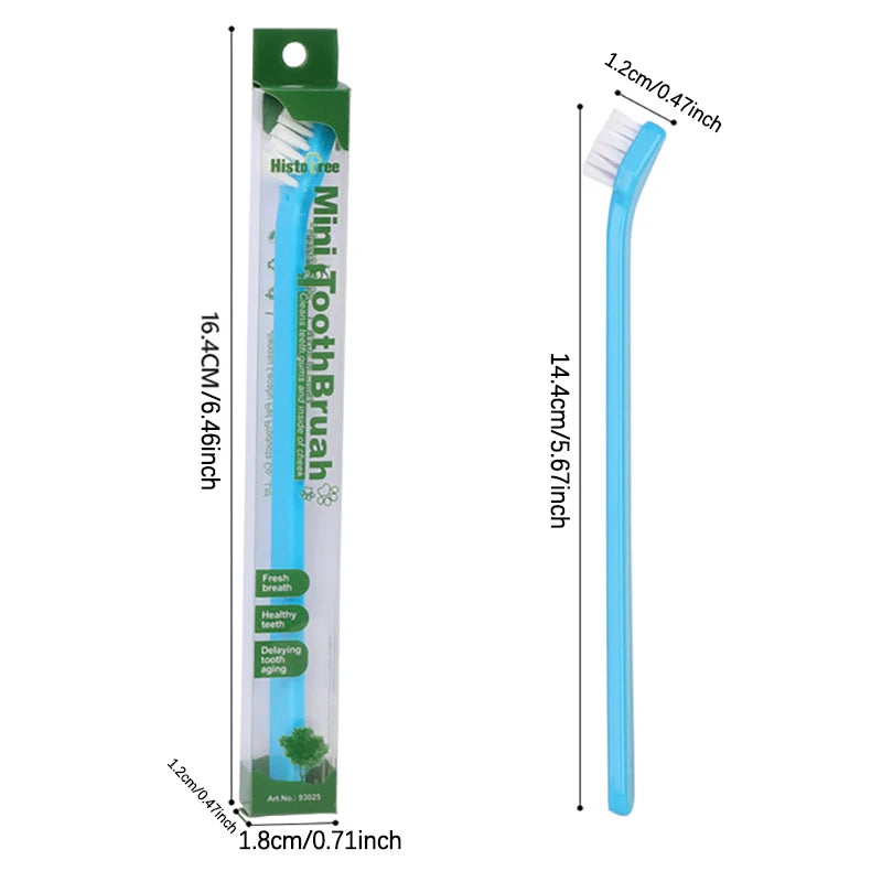 Brosse à dents pour chien recommandée par vétérinaire – Outil de nettoyage des dents à micro tête pour chiens et chats à petite bouche, 360 °   Kit dentaire pour animaux de compagnie, soins des gencives