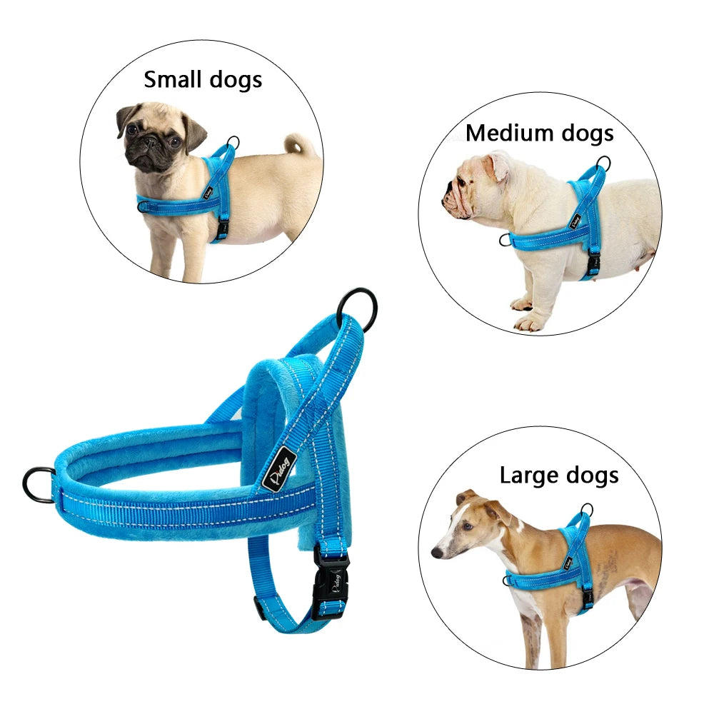 Sangle rembourrée nylon pour chien races puissantes