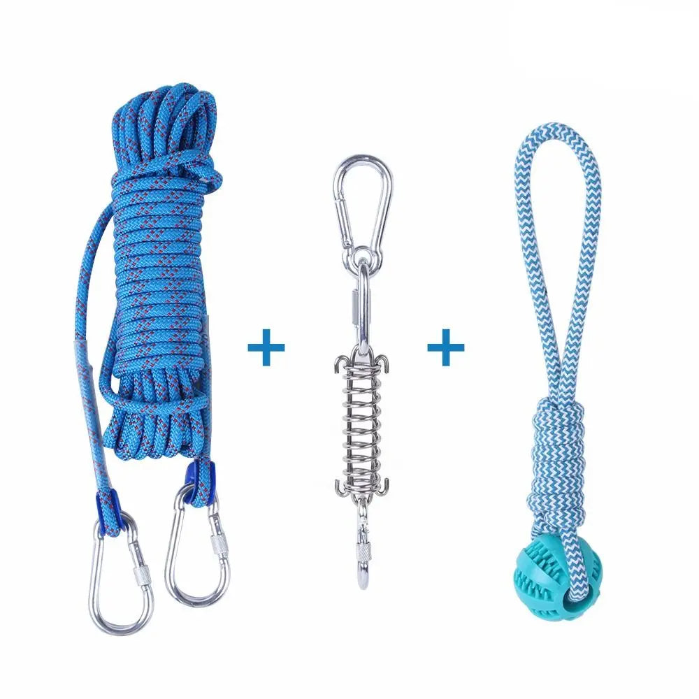 Jouet de dentition en ULde coton pour chien, jouet de poteau à ressort, ULd'exercice TDPfrontal, degré de morsure, 5m
