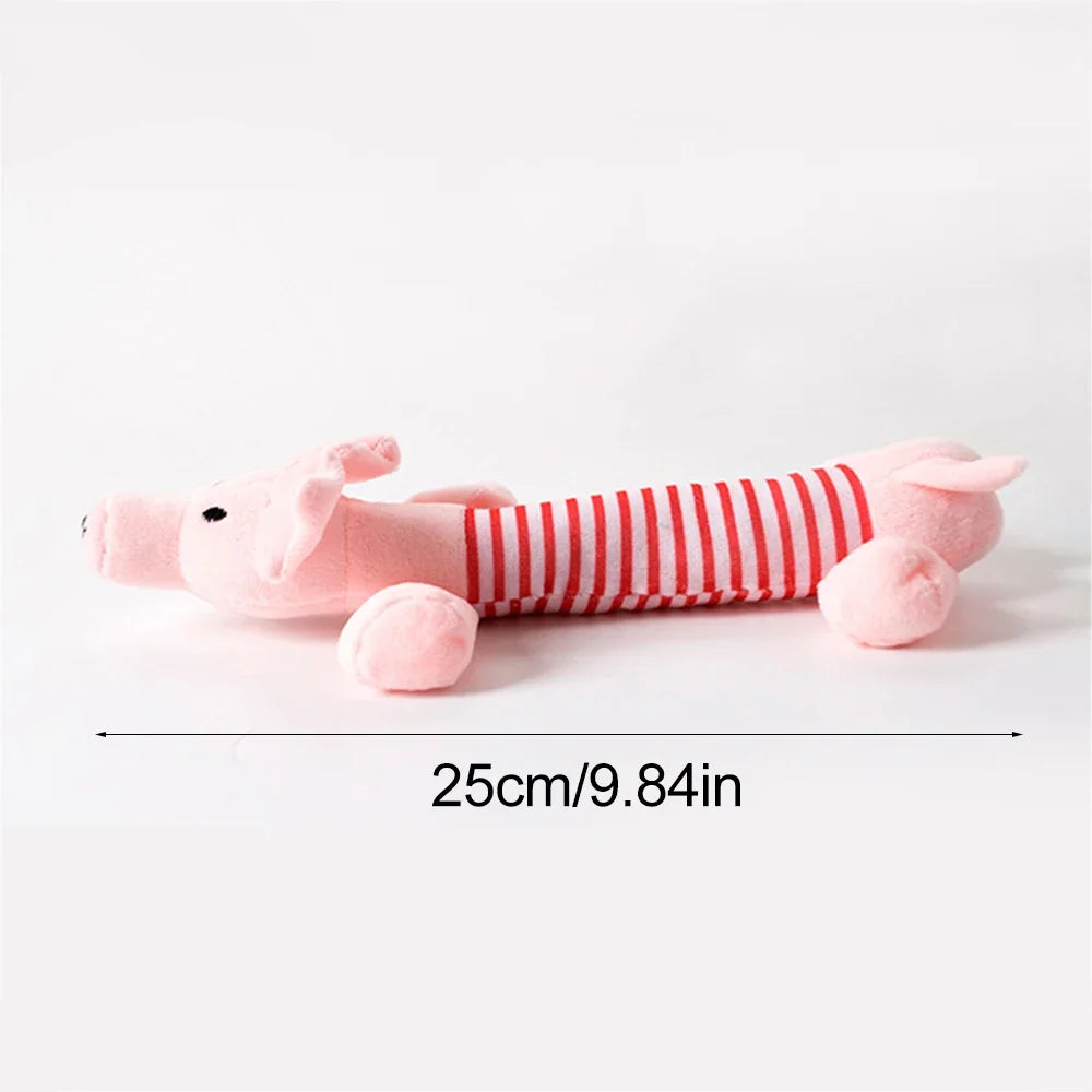 Peluche mignon éléphant canard cochon chien chat grincement son chien jouets drôle polaire durabilité mâcher molaire jouet adapté pour tous les animaux de compagnie