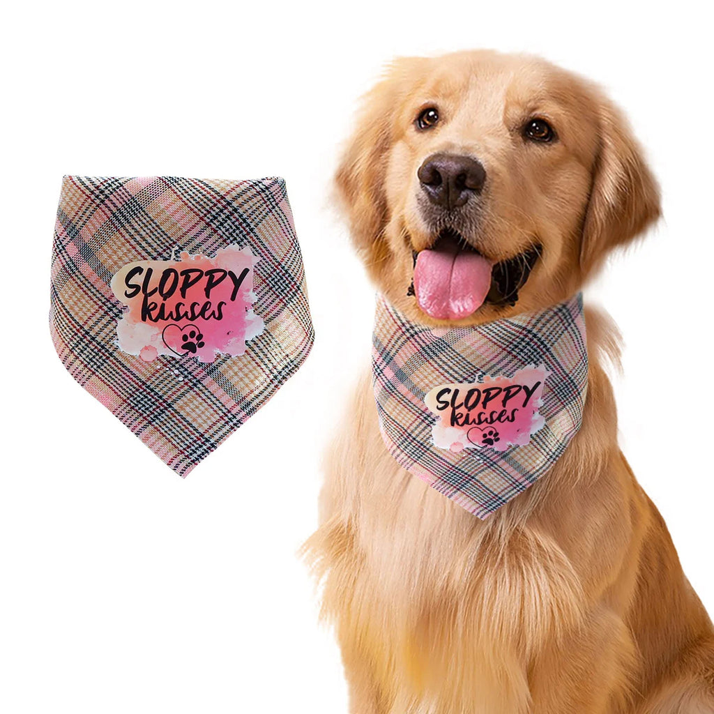 Animal de compagnie Bandana Festival Costume chiens fête cou écharpe collier vacances habiller Double couche chien glands Bandanas