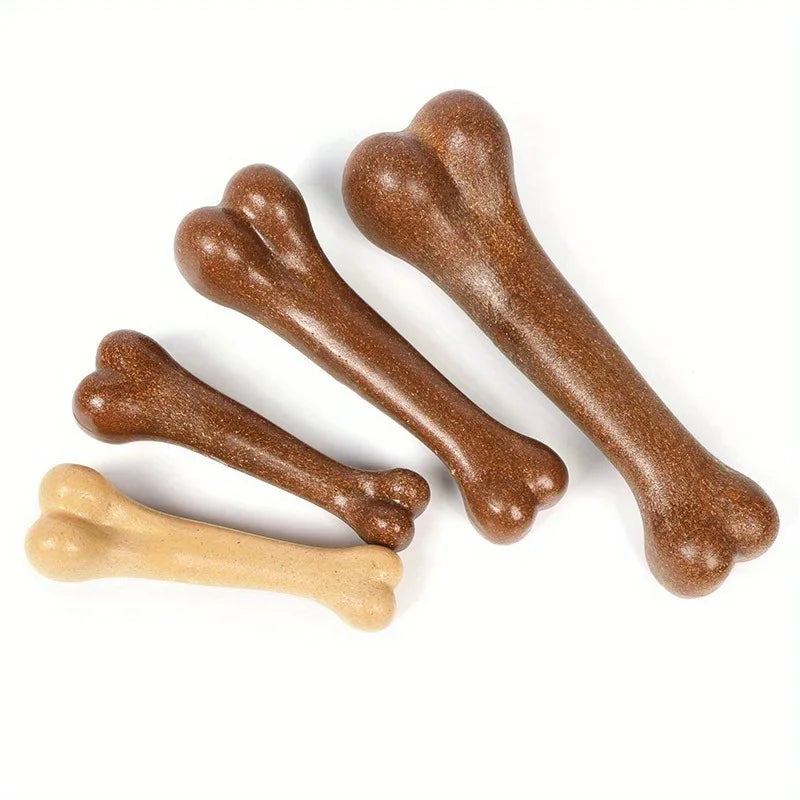 Jouet à mâcher durable aromatisé au bœuf pour chien, jouet interactif en forme d'os pour chien, jouet d'entraînement propre des dents, fournitures pour animaux de compagnie