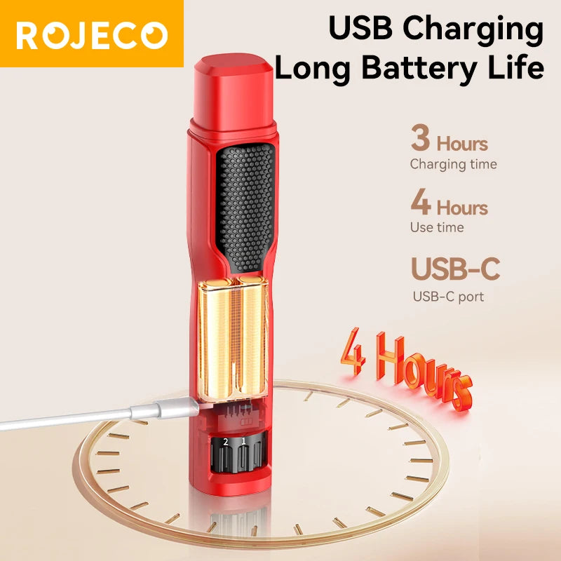 ROJECO – broyeur à ongles électrique pour animaux de compagnie, Rechargeable, toilettage des pattes de chien, coupe-ongles, lumière LED, 7 vitesses réglables, griffe de chat