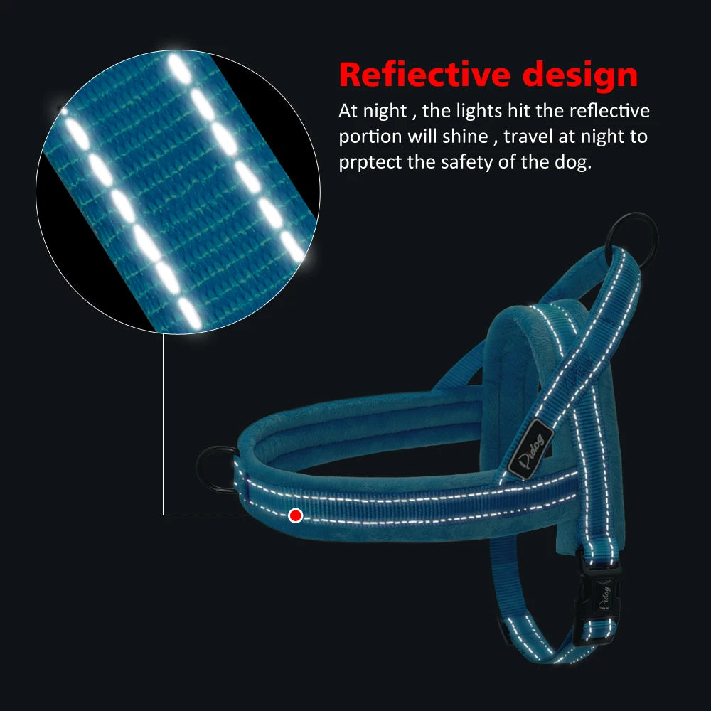 Sangle rembourrée nylon pour chien races puissantes