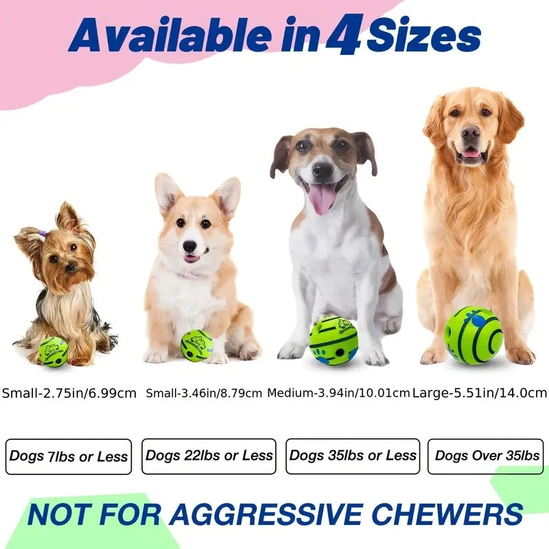 Balle de giggle interactive drôle-balles pour l'entraînement du qi des chiens, jouet interactif pour animaux de compagnie, jeu stimulant, stimulation mentale et exercice
