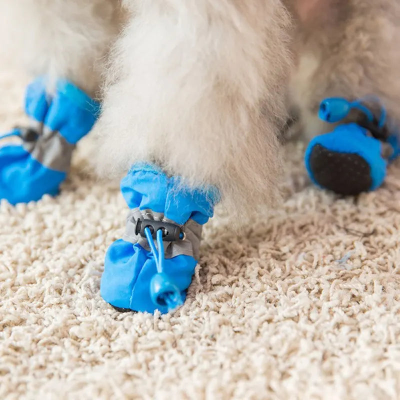 Chaussures de randonnée imperméables pour petits chiens, pantoufles moyennes pour chiots, bottes pour petits chiens XGX01, 4 pièces