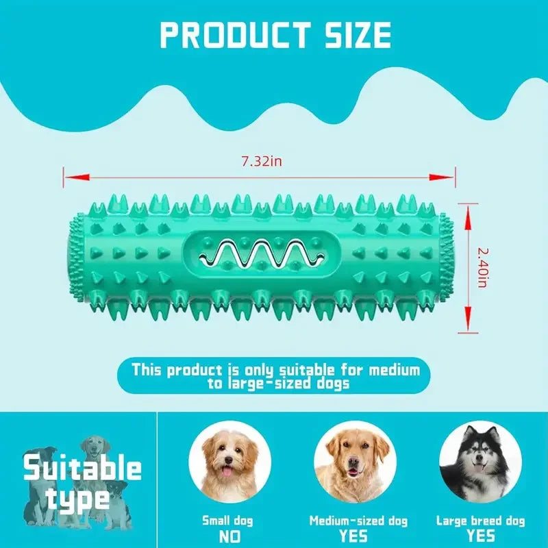 Bâton à mâcher dentaire approuvé par le vétérinaire – Jouet de brosse à dents rafraîchissante 3 en 1 pour petits/moyen chiens, nettoyage des dents d'été et Massage des gencives