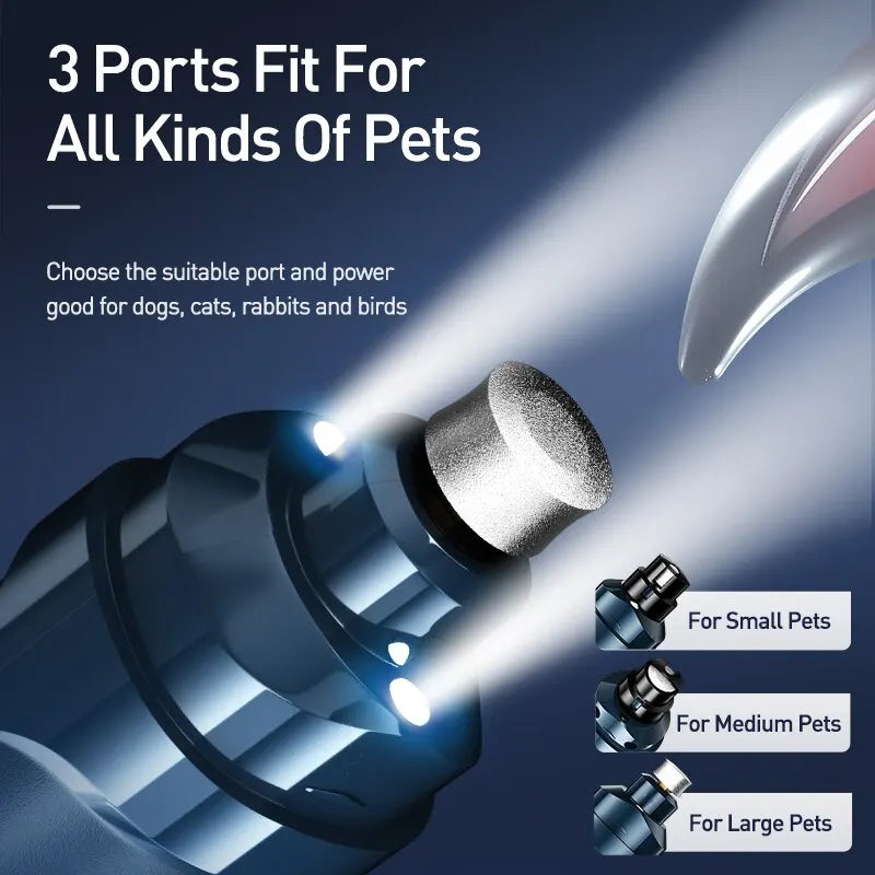 ROJECO N30 coupe-ongles électrique pour chien broyeur à ongles Rechargeable professionnel tondeuse pour animaux de compagnie pour chat griffes coupe toilettage