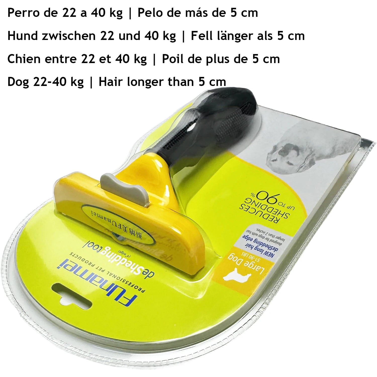 Brosse démêlante double-face pour chien