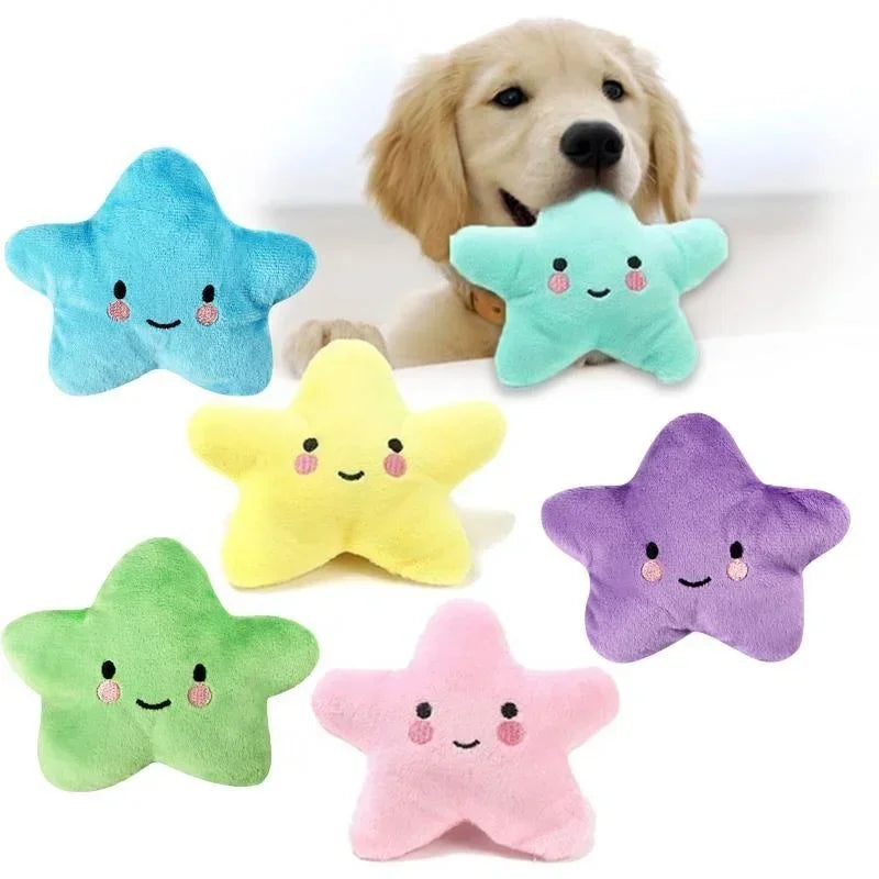 Jouets pour animaux de compagnie en peluche, pentagramme sonore, à mâcher, amusant, mignon, chiot, chiens, chats, jouets grinçants, fournitures pour animaux de compagnie, accessoires